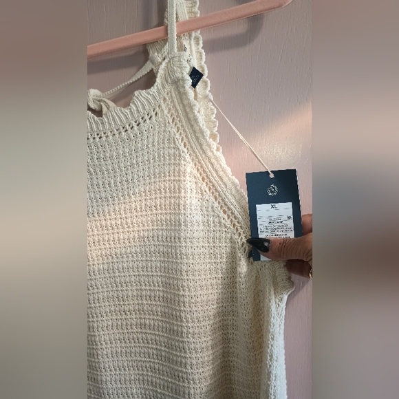 Crocheted shorts romper in cream. XL (New) ❣️ - Picture 6 of 7